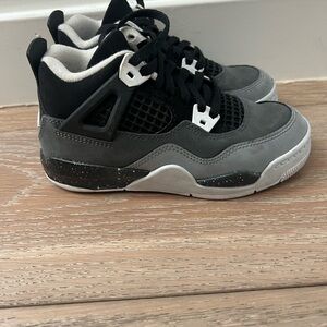 Jordan Kids Black and Gray Sneakers